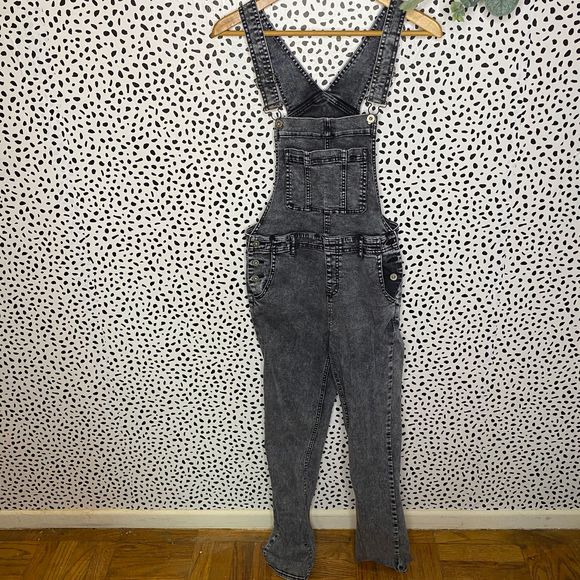 PacSun Denim - Pacsun Bullhead black washed denim overalls